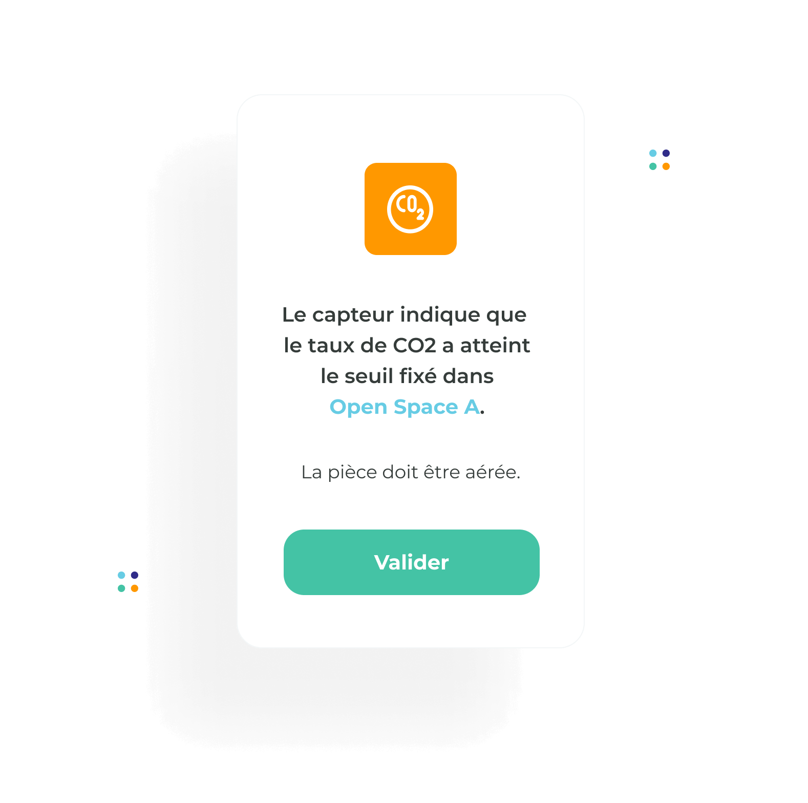 Capteur de qualité de l’air avec écran